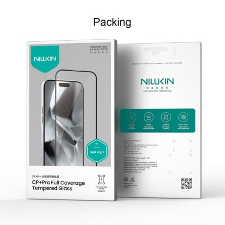 3D Защитное стекло NILLKIN CP+Pro 9H Explosion-proof на Samsung Galaxy Flip 7 5G - черное