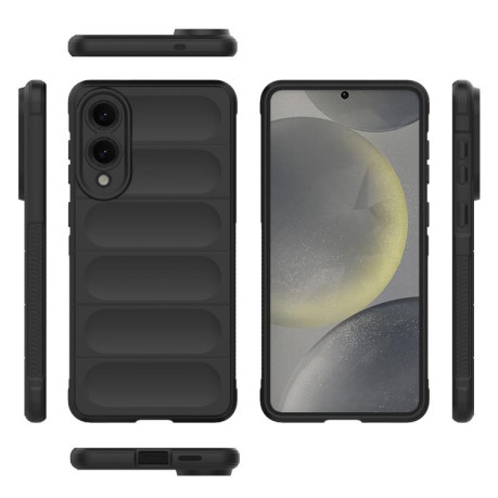 Силиконовый чехол Magic Flannel для Samsung Galaxy S25 Edge 5G - черный
