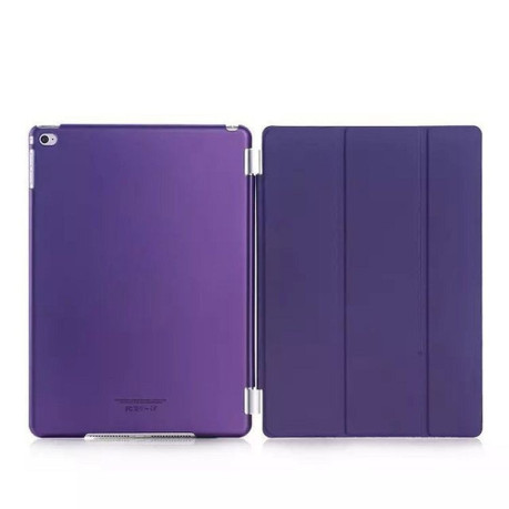 2 в 1 Чехол Smart Cover Sleep / Wake-up + Накладка на заднюю панель для на iPad Air 2-фиолетовый