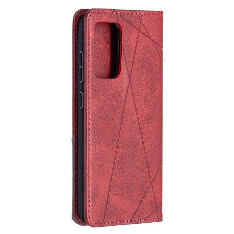 Чохол-книга Rhombus Texture на Samsung Galaxy A52/A52s - червоний