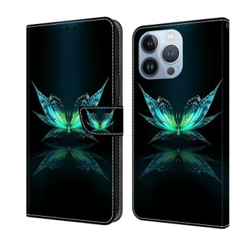 Чохол-книжка Crystal 3D Shockproof Protective Leather для iPhone 15 Pro Max-Reflection Dutterfly