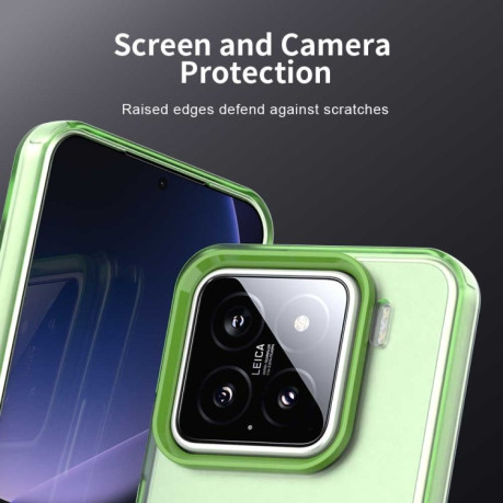 Протиударний чохол Candy Series для Xiaomi 15 Pro - зелений