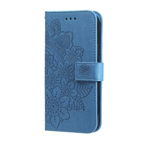 Чехол-книжка 7-petal Flowers Embossing для Samsung Galaxy A53 5G - синий