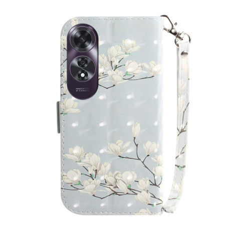 Чохол-книжка 3D Colored Horizontal Flip Leather для OPPO A60 4G - Magnolia