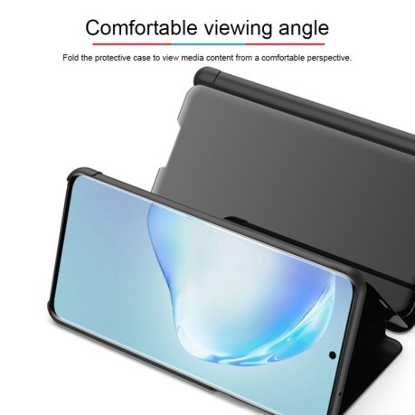 Чехол книжка Clear View на Samsung Galaxy S20+ Plus-серебристый