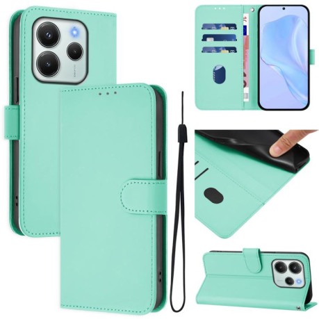 Чохол-книжка Skin Feel Solid Color Leather Xiaomi Redmi Note 14 4G 164.48mm - зелений