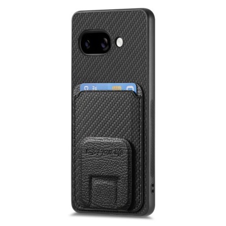 Протиударний чохол Carbon Fiber Card Bag для Google Pixel 9a - чорний