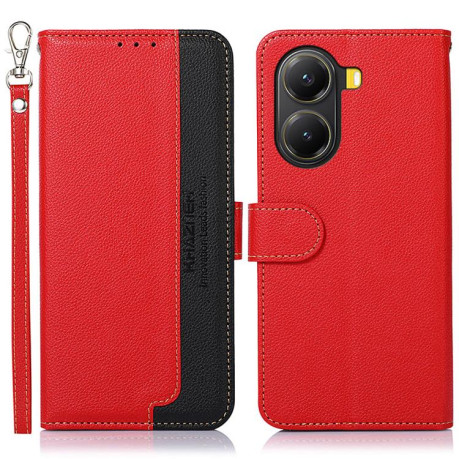 Чохол-книжка KHAZNEH Litchi Texture для Xiaomi Poco X7 Pro - червоний