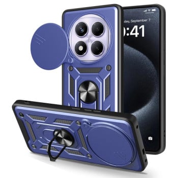 Протиударний чохол Sliding Camshield для Xiaomi Redmi Note 14 Pro 4G - синій
