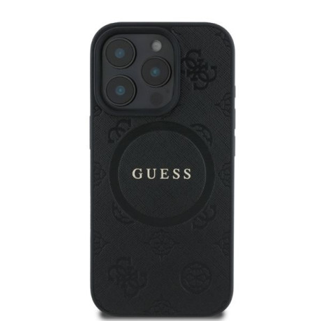 Оригинальный чехол Guess Saffiano MagSafe на iPhone 16 Pro Max - Black