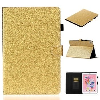 Чехол-книжка Varnish Glitter Powder на iPad 9/8/7 10.2 (2019/2020/2021) / Аир 3 2019 / Pro 10.5 - золотой