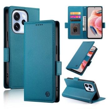 Чохол-книжка Side Buckle Magnetic Frosted Leather на OPPO Reno15 F 5G — синій