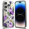 Чохол Ringke Fusion Design Armored Case Cover with Gel Frame для iPhone 14 Pro Max - Purple rose