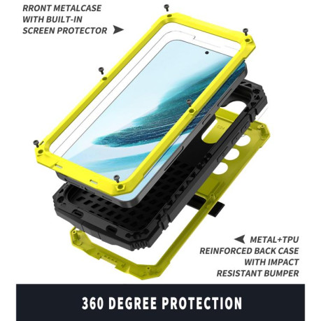 Противоударный чехол R-JUST Life Waterproof для Samsung Galaxy S25+ 5G - желтый