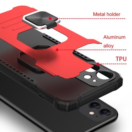 Противоударный чехол Fierce Warrior Series для iPhone 11 Pro Max - красный