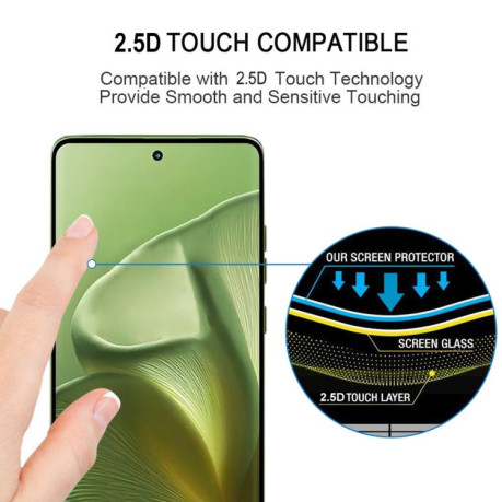 Захисне скло 3D Curved Edge Full Screen для Motorola Edge 60 - чорне