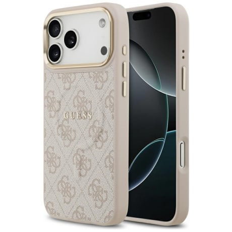 Оригінальний чохол Guess 4G PU Classic Logo з MagSafe на iPhone 17 Pro Max - Pink