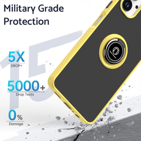 Противоударный чехол Q Shadow 1 Series для Samsung Galaxy A06 4G - желтый