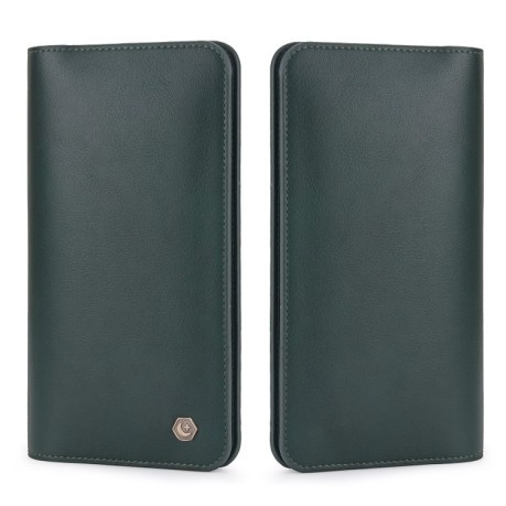 Шкіряний універсальний чохол-гаманець POLA для iPhone - зелений