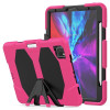 Противоударный чехол Shockproof Colorful на iPad Pro 12.9  (2020) - розово красный