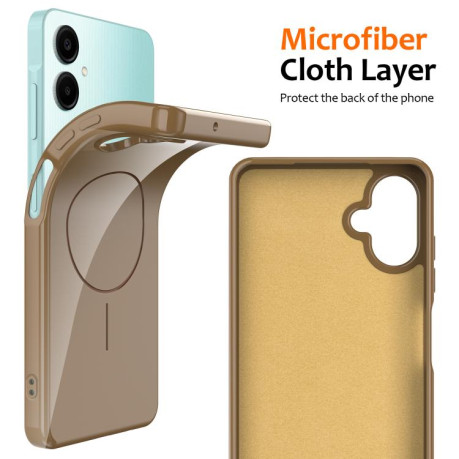 Протиударний чохол Glossy TPU Shockproof MagSafe на Samsung Galaxy А06 5G - золотий