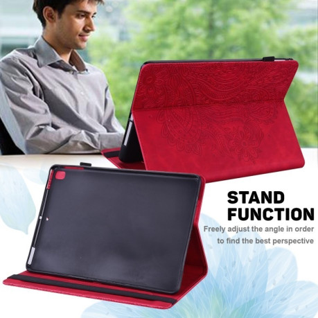 Чохол-книжка Embossed Tiger Pattern Leather для Xiaomi Redmi Pad SE 8.7 - червоний