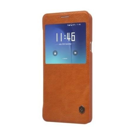 Шкіряний Чохол Книга Nillkin QIN Series Brown Samsung Galaxy Note 5 / N920