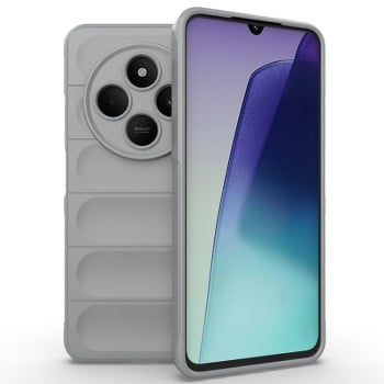 Силіконовий чохол Magic Flannel для Xiaomi Redmi 14C 4G/Poco C75/Redmi A4 5G - сірий