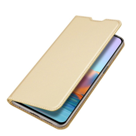 Чехол-книжка DUX DUCIS Skin Pro Series на Xiaomi Redmi Note 10 Pro - золотой