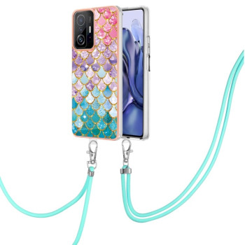 Протиударний чохол Electroplating IMD with Lanyard для Xiaomi Mi 11T / Mi 11T Pro - Colorful Scales