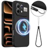 Силиконовый чехол Shockproof Silicone с Magsafe на Infinix Note 60 / 60 Pro 5G — чёрный