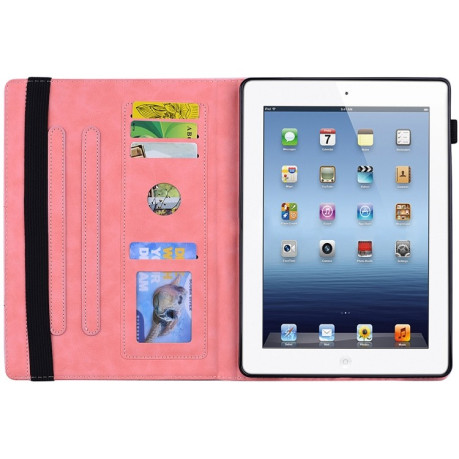 Чехол-книжка Calf Texture Embossed на iPad 4 / 3 / 2 - розовый