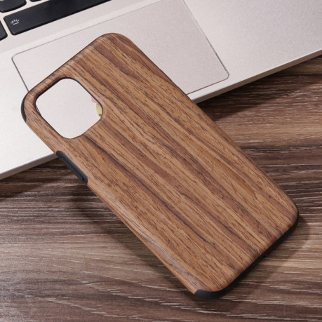 Чехол-накладка Wood Texture на iPhone 12 mini - красное сандаловое дерево