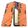 Противоударный чехол Punk Armor для Samsung Galaxy A03s - оранжевый