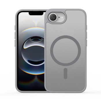 Чехол-книжка DUX DUCIS Yind Series MagSafe TPU Hybrid PC на  для iPhone 16e - серый