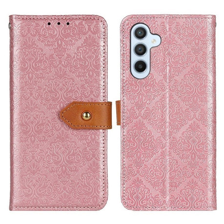 Чохол-книжка European Floral  для Samsung Galaxy A56 5G - рожевий