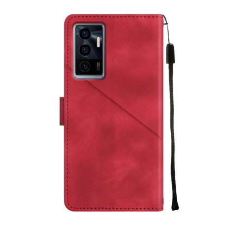 Чохол-книжка Skin-feel Embossed для Vivo S10e 5G / V23e 4G&amp;5G / Y75 4G - червоний