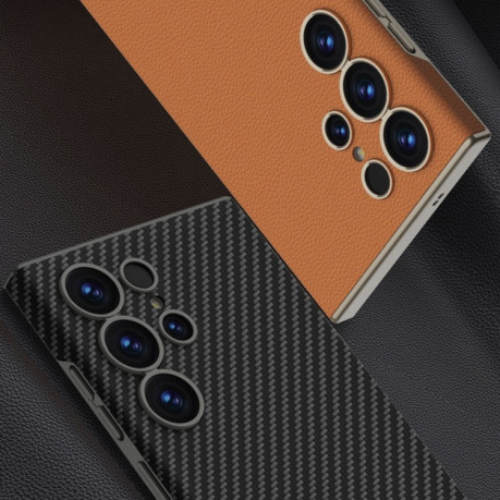 Чохол GKK Skin-feeling Leather для Samsung Galaxy S25 Ultra 5G - помаранчевий
