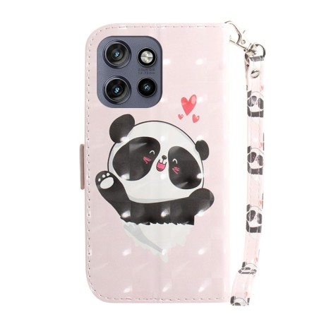 Чехол-книжка 3D Painting для Motorola Edge 50 Neo 5G Global - Panda