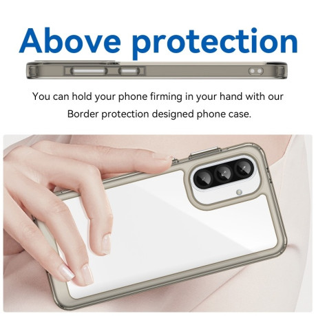 Противоударный чохол Colorful Acrylic Series для Samsung Galaxy A56 5G - прозрачно-серый