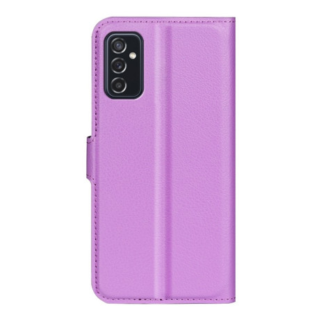 Чохол-книжка Litchi Texture Samsung Galaxy M52 5G - фіолетовий