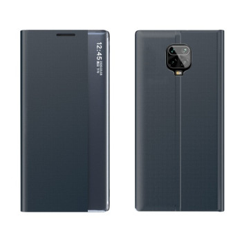 Чехол-книжка Clear View Standing Cover на Xiaomi Redmi Note 9S / Note9 Pro / Note 9 Pro Max - темно-синий