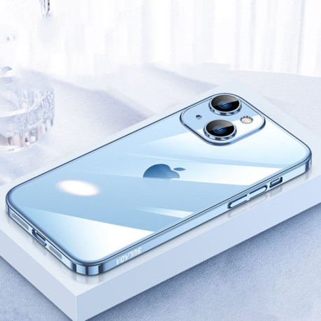 Противоударный чехол SULADA JINGJIA Series для iPhone 15 Plus - голубой