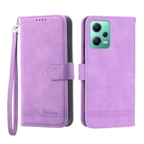 Чехол-книжка Dierfeng Dream для Xiaomi Redmi Note 12 4G - фиолетовый