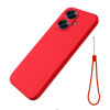 Силиконовый чехол Solid Color Liquid Silicone для Realme C55 - красный