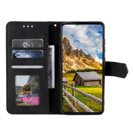 Чохол-книжка Stitching Skin Feel для Motorola Edge 60 Fusion - чорний