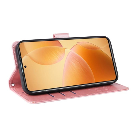 Чохол-книжка Embossed Butterfly для Xiaomi 14T Pro – рожеве золото