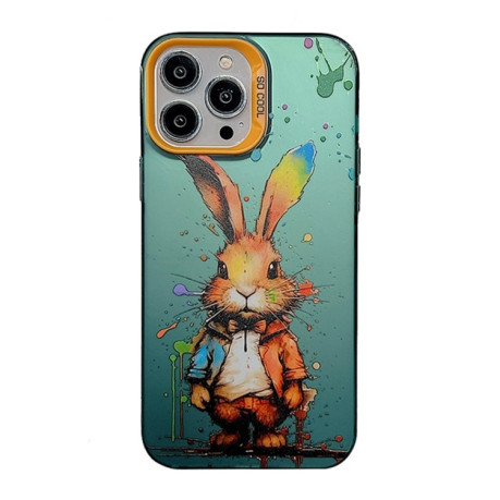 Чехол Cute Animal Pattern Series для iPhone 15 Pro Max - Rabbit