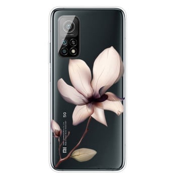 Противоударный чехол Colored Drawing Clear на Xiaomi Mi 10T / 10T Pro - A Lotus
