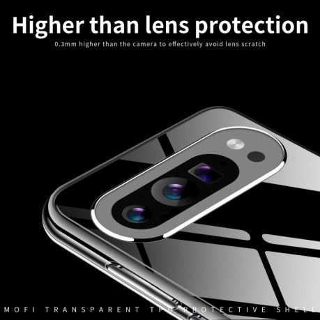 Силіконовий ультратонкий чохол MOFI Ming Series для Google Pixel 9 Pro - прозорий